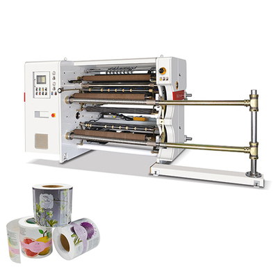 Retail BOPP PVC PE Plastic Film Roll Slitting Rewinding Machine For Flexible Packaging Products